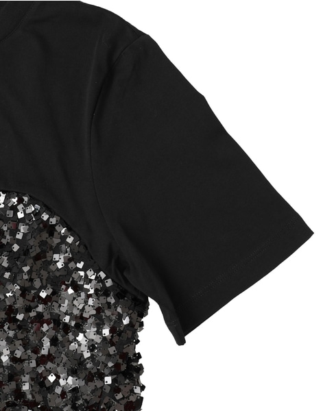 【BAUM UND PFERDGARTEN/バウムウンドヘルガーテン】スパンコールトップス 詳細画像 ブラック 4