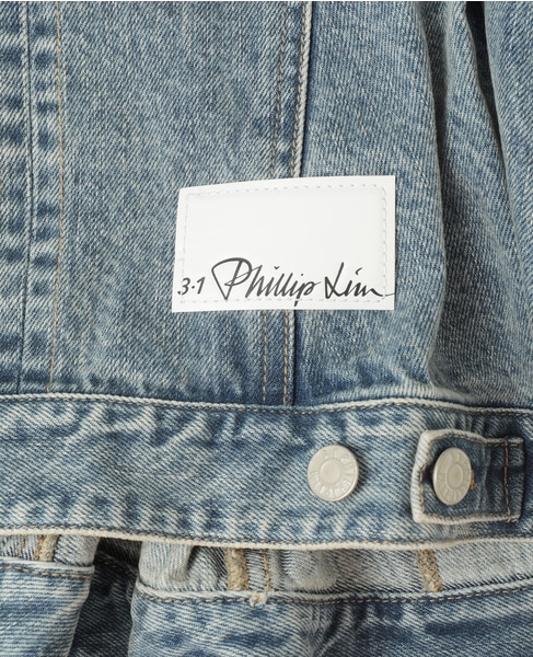 【3.1 Phillip Lim/スリーワンフィリップリム】Panelled cotton and top 詳細画像 インディゴ 12