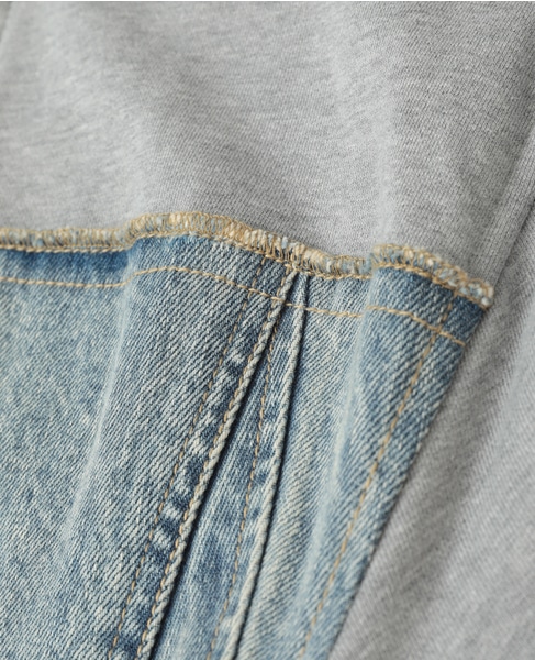 【3.1 Phillip Lim/スリーワンフィリップリム】Panelled cotton and top 詳細画像 インディゴ 13