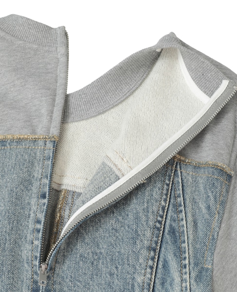 【3.1 Phillip Lim/スリーワンフィリップリム】Panelled cotton and top 詳細画像 インディゴ 5