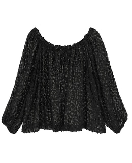 【COUTURE D'ADAM/クチュールドアダム】ジャカードシアー・オフショルダーブラウス