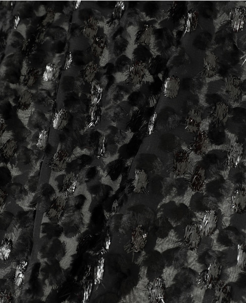 【COUTURE D'ADAM/クチュールドアダム】ジャカードシアー・オフショルダーブラウス 詳細画像 ブラック 6