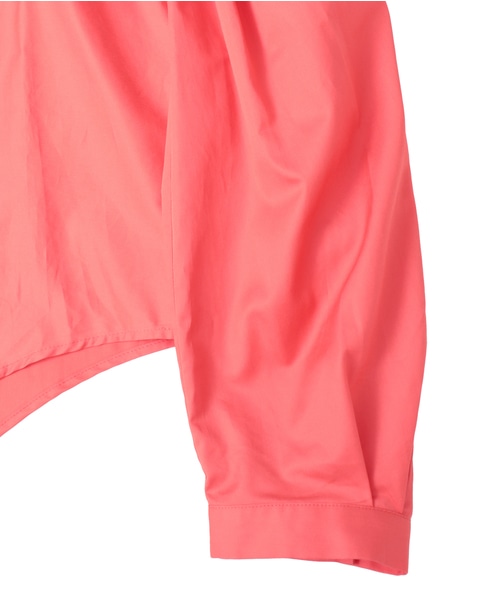 【LUTZ HUELLE/ルッツヒュエル】プリーツディテール・オフショルダーブラウス 詳細画像 レッド 5