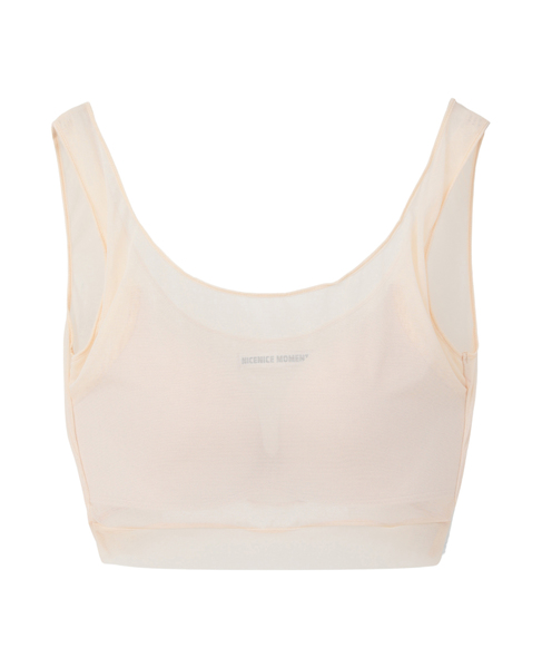 【NICENICE MOMENT/ナイスナイスモーメント】MESH BRA TANK 詳細画像 ホワイト 1