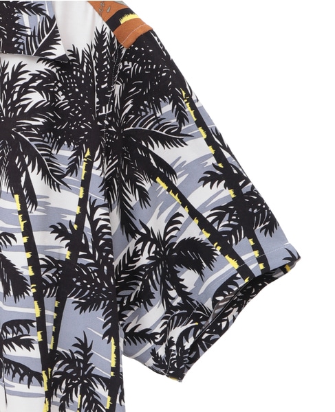 【NOMARHYTHM TEXTILE/ノーマリズム テキスタイル】Palm Tree Summer Shirt 詳細画像 ベージュ 4