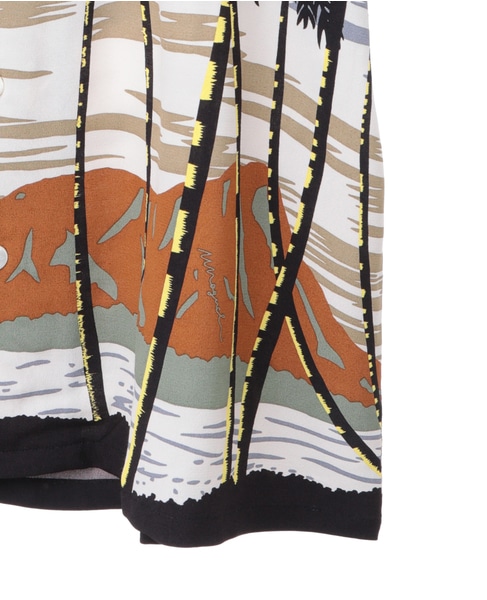 【NOMARHYTHM TEXTILE/ノーマリズム テキスタイル】Palm Tree Summer Shirt 詳細画像 ベージュ 5