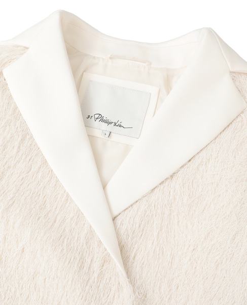 【3.1 Phillip Lim/スリーワンフィリップリム】Fringe Tuxedo Coat 詳細画像 ホワイト 3
