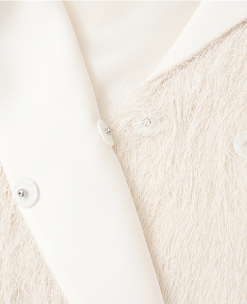 【3.1 Phillip Lim/スリーワンフィリップリム】Fringe Tuxedo Coat 詳細画像 ホワイト 6