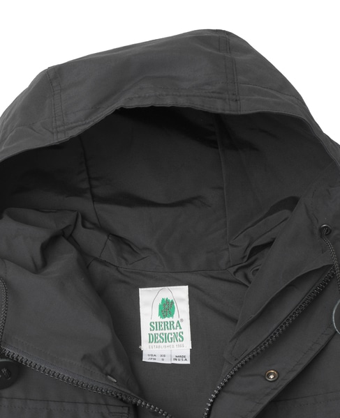 【SIERRA DESIGNS/シエラデザインズ】 MOUNTAIN PARKA 詳細画像 ブラック 6