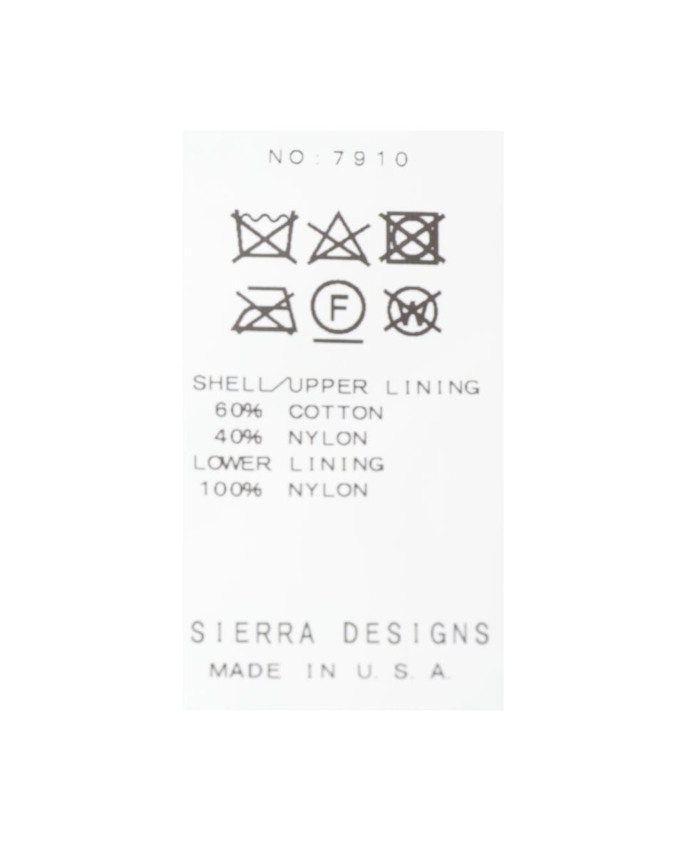 【SIERRA DESIGNS/シエラデザインズ】 MOUNTAIN PARKA 詳細画像 ブラック 6