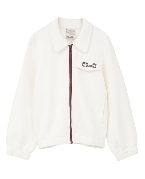 【BAUM UND PFERDGARTEN/バウムウンドヘルガーテン】JOANNAジップアップブルゾン 詳細画像 ホワイト 1
