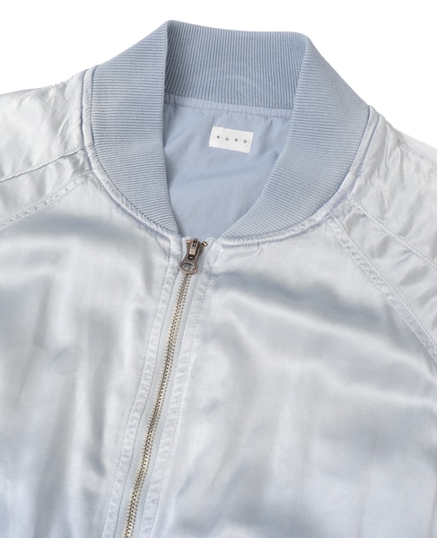 【KURO/クロ】SULFER DYEING SATIN BLOUSON 詳細画像 ブルー系その他 3