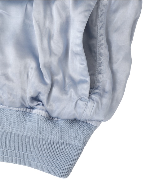 【KURO/クロ】SULFER DYEING SATIN BLOUSON 詳細画像 ブルー系その他 5