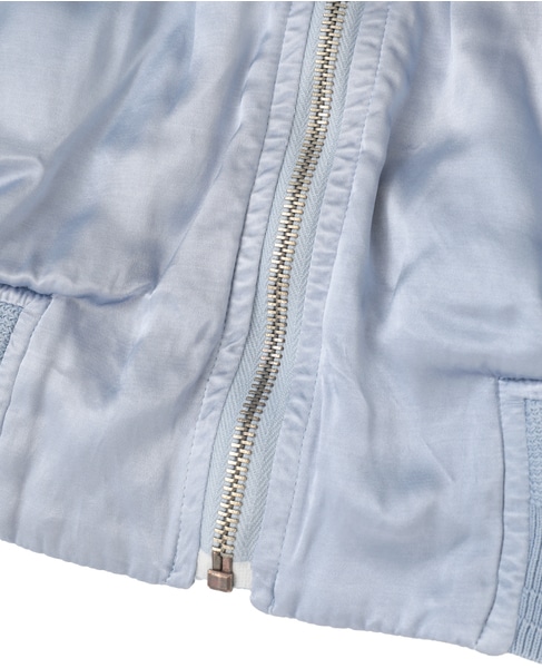 【KURO/クロ】SULFER DYEING SATIN BLOUSON 詳細画像 ブルー系その他 7