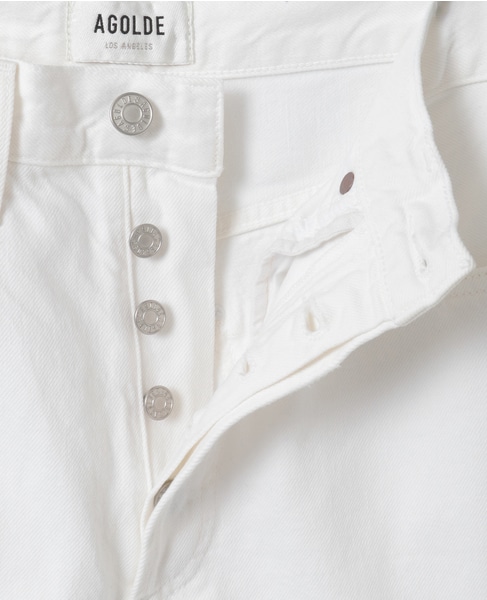 【AGOLDE/エーゴールドイー】WHITE カーブデニム 詳細画像 ホワイト 4