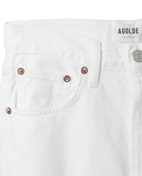 【AGOLDE/エーゴールドイー】WHITE カーブデニム 詳細画像 ホワイト 5