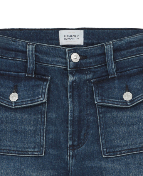 【CITIZENS of HUMANITY/シチズンオブヒューマニティー】Raven Patch Pocket Wide Leg Jeans 詳細画像 ブルー 4