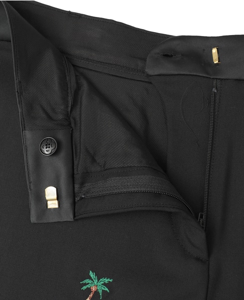 【Casablanca/カサブランカ】Embroidered Motif Wool Tailored Shorts（刺繍モチーフ ウール テーラード ショーツ） 詳細画像 ブラック 4