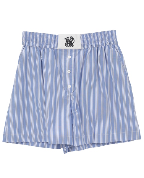 【BAUM UND PFERDGARTEN/バウムウンドヘルガーテン】Natie Striped Boxer Shorts 詳細画像 ブルー 1