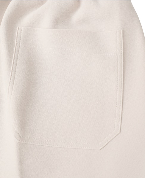 【BIRROT/ビロット】LAY3 DRAWSTRING SHORTSウエストゴム・ワイドショートパンツ 詳細画像 ベージュ 6