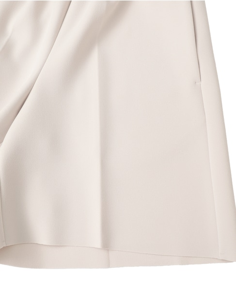 【BIRROT/ビロット】LAY3 DRAWSTRING SHORTSウエストゴム・ワイドショートパンツ 詳細画像 ベージュ 7