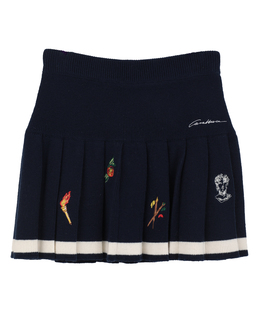 【Casablanca/カサブランカ】エンブロイダリーアート・プリーツスカート