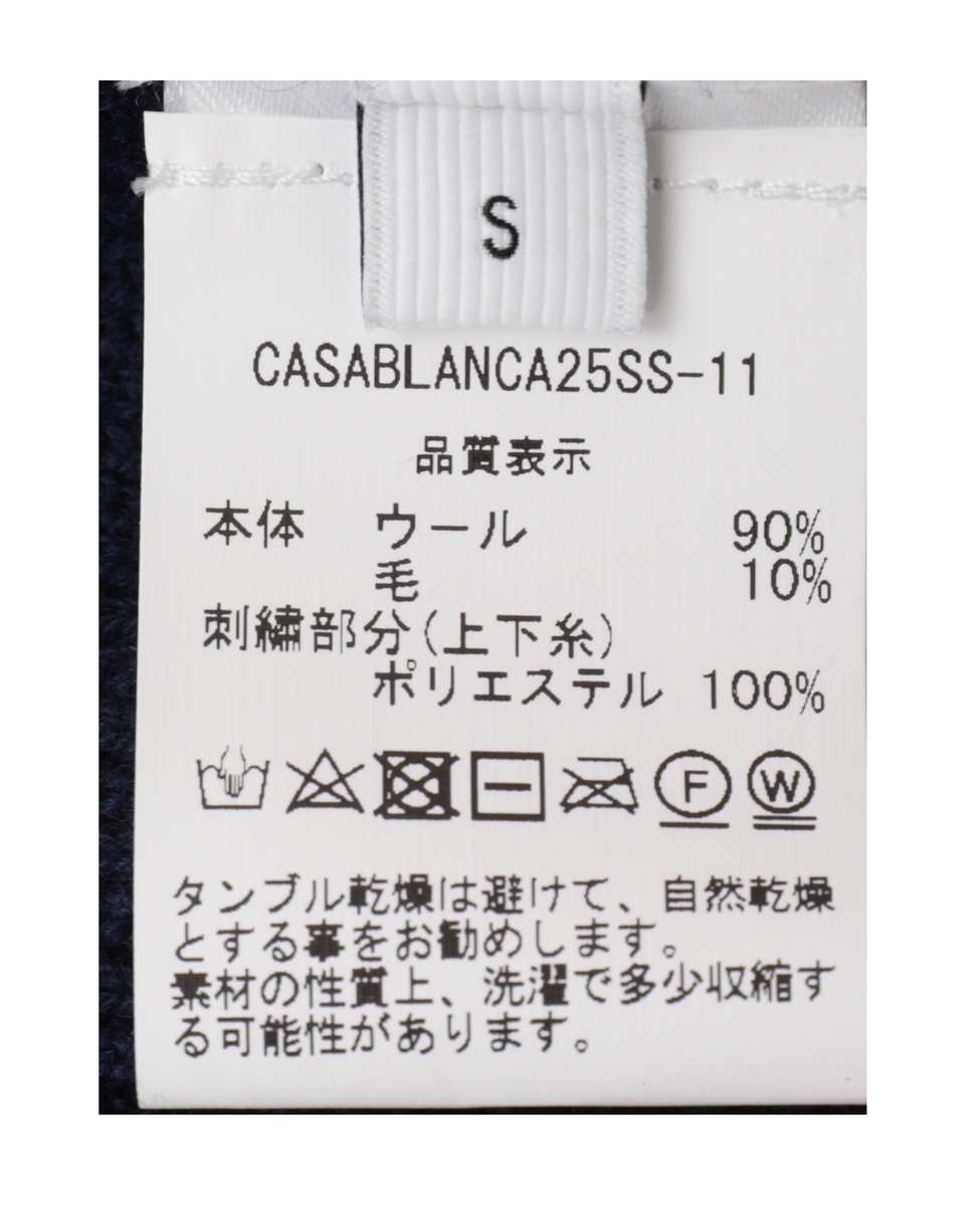 【Casablanca/カサブランカ】エンブロイダリーアート・プリーツスカート 詳細画像 ブラック 8