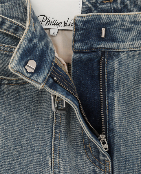 【3.1 Phillip Lim/スリーワンフィリップリム】belted denim skirt 詳細画像 ブラック 4