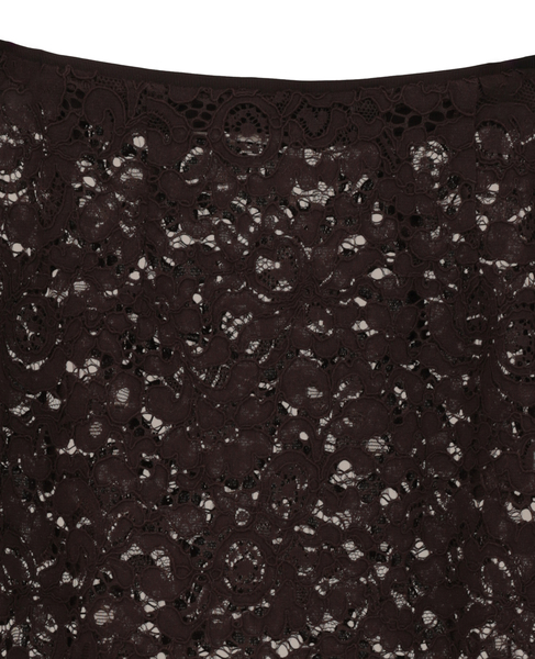 【BAUM UND PFERDGARTEN/バウムウンドヘルガーテン】フラワーレース・サイドリボンスカート 詳細画像 ブラウン 3