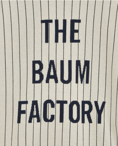 【BAUM UND PFERDGARTEN/バウムウンドヘルガーテン】ストライプライン・Vネックカーディガン 詳細画像 アイボリー 5