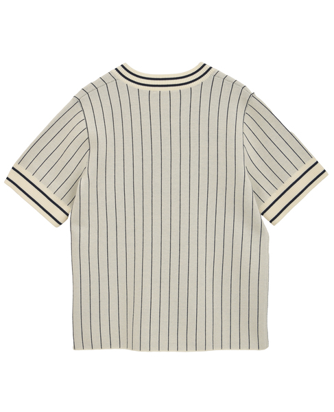 【BAUM UND PFERDGARTEN/バウムウンドヘルガーテン】ナンバリングデザイン・ストライプニットトップス 詳細画像 アイボリー 2