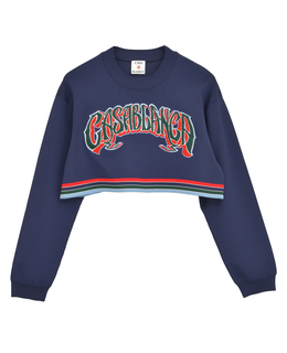 【Casablanca/カサブランカ】ロゴグラフィック・クロップドスウェット