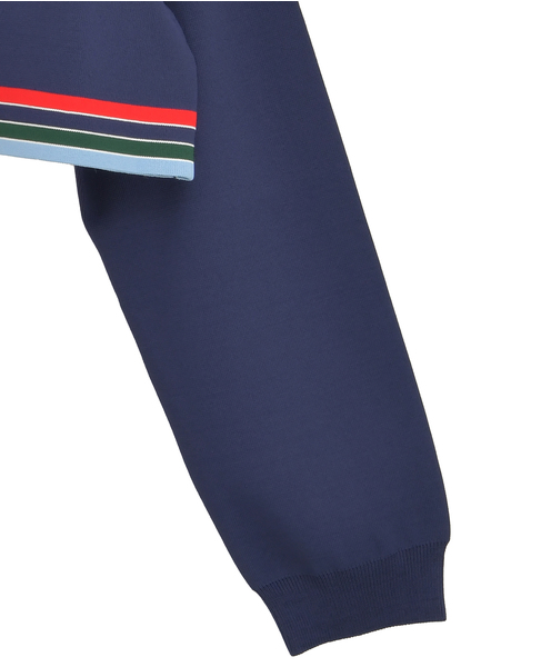 【Casablanca/カサブランカ】ロゴグラフィック・クロップドスウェット 詳細画像 ネイビー 4