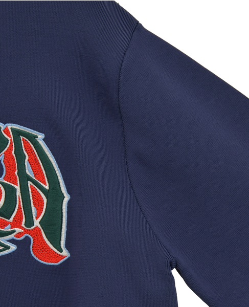 【Casablanca/カサブランカ】ロゴグラフィック・クロップドスウェット 詳細画像 ネイビー 6