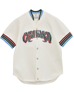 【Casablanca/カサブランカ】ロゴエンブロイダリー・ベースボールシャツ