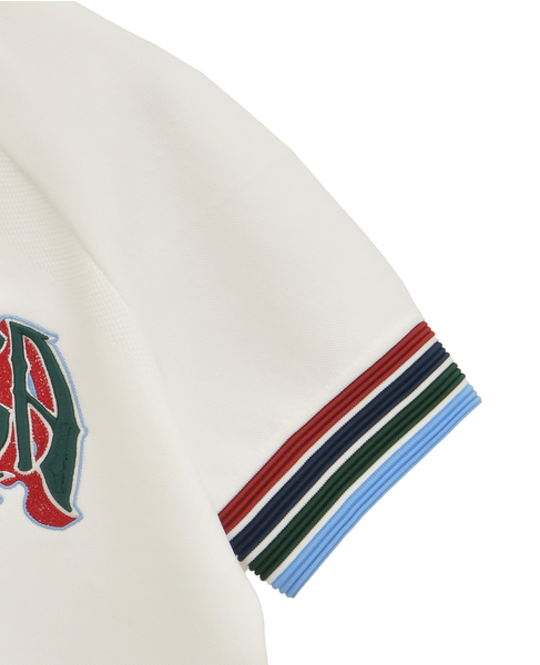 【Casablanca/カサブランカ】ロゴエンブロイダリー・ベースボールシャツ 詳細画像 ホワイト 4