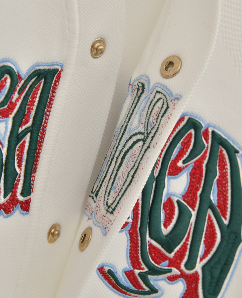 【Casablanca/カサブランカ】ロゴエンブロイダリー・ベースボールシャツ 詳細画像 ホワイト 6
