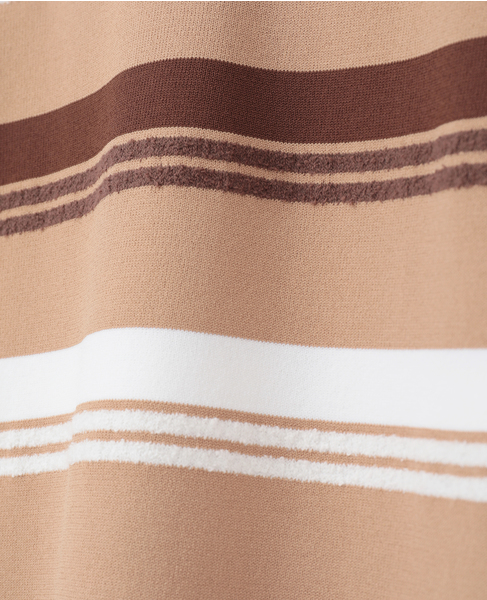 【Casablanca/カサブランカ】Stripe Polo Shirt 詳細画像 ブラウン 7