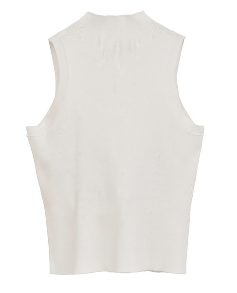 【NICENICE MOMENT/ナイスナイスモーメント】アメリカンスリーブクロップドトップ 詳細画像 ホワイト 5