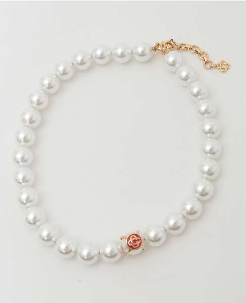 【Casablanca/カサブランカ】Caged Pearl Necklace 詳細画像 ゴールド 1