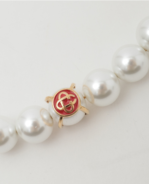 【Casablanca/カサブランカ】Caged Pearl Necklace 詳細画像 ゴールド 2