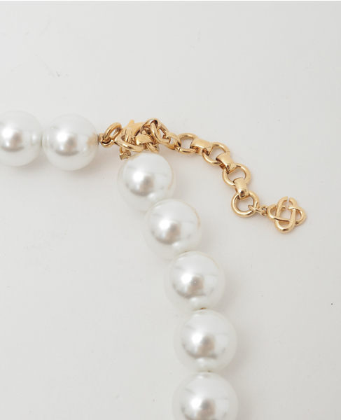 【Casablanca/カサブランカ】Caged Pearl Necklace 詳細画像 ゴールド 4