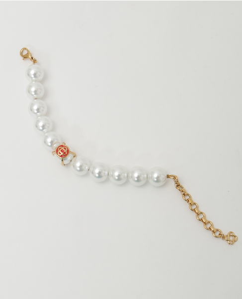 【Casablanca/カサブランカ】Caged Pearl Bracelet 詳細画像 ゴールド 6