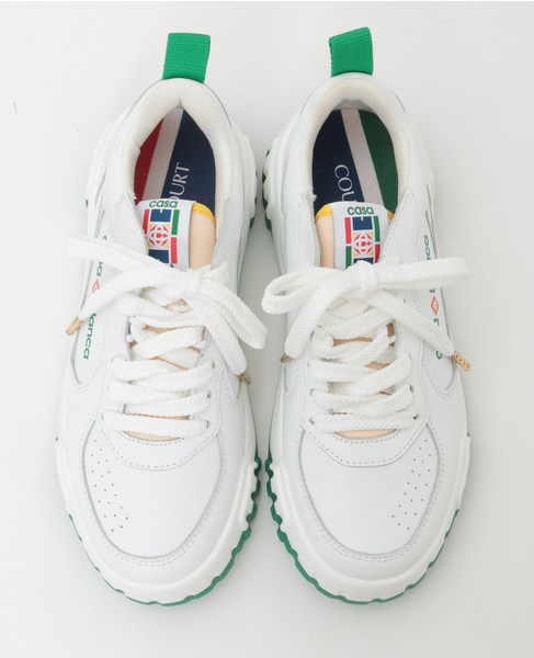 【Casablanca/カサブランカ】Tennis Court Sneaker Leather 詳細画像 ホワイト 2