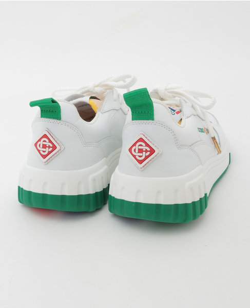 【Casablanca/カサブランカ】Tennis Court Sneaker Leather 詳細画像 ホワイト 3