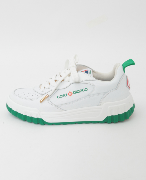 【Casablanca/カサブランカ】Tennis Court Sneaker Leather 詳細画像 ホワイト 4