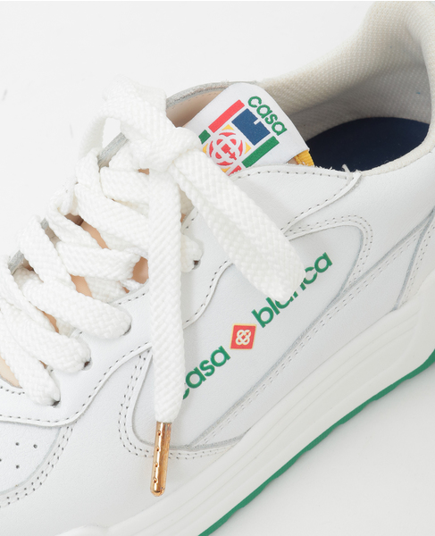【Casablanca/カサブランカ】Tennis Court Sneaker Leather 詳細画像 ホワイト 7
