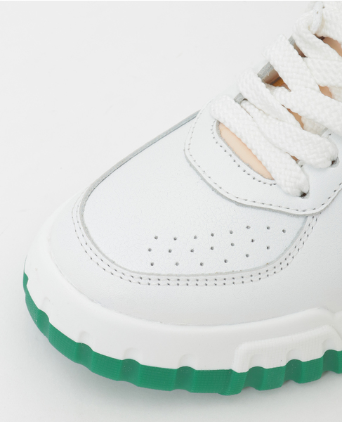 【Casablanca/カサブランカ】Tennis Court Sneaker Leather 詳細画像 ホワイト 8