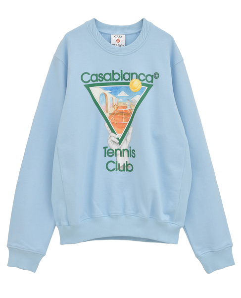 【Casablanca/カサブランカ】メタフィジカル テニス アイコン スウェット 詳細画像 サックス 1