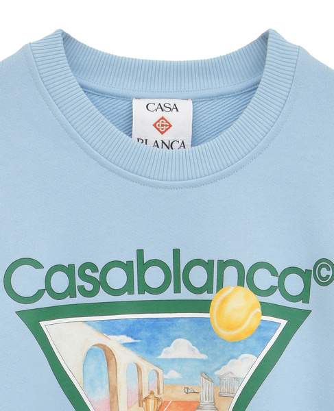 【Casablanca/カサブランカ】メタフィジカル テニス アイコン スウェット 詳細画像 サックス 3